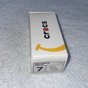 #7 Crocs McDonald's toy collection NIB White Complete with Stickers